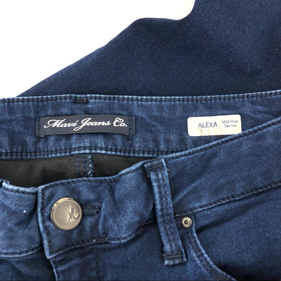 Mavi Blue Alexa Mid Rise Skinny Leg Denim Jeans - Picture 4 of 7